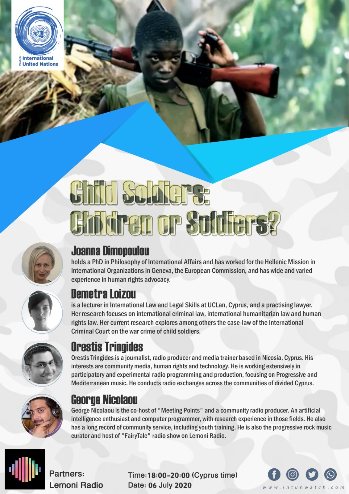  Webinar (5): Child Soldiers: Children or Soldiers