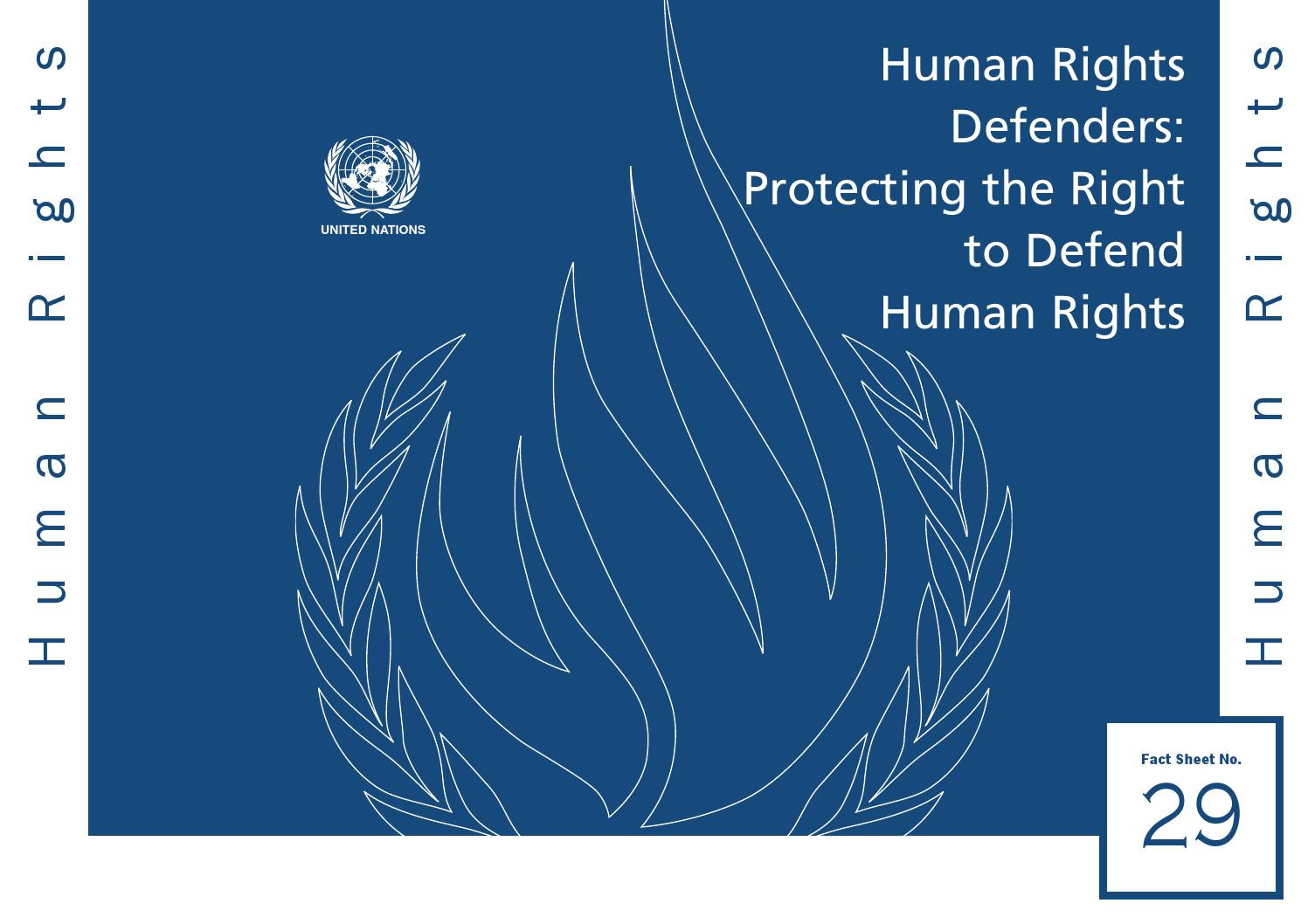  VIDEO: The UN and providing political protection to human rights defenders