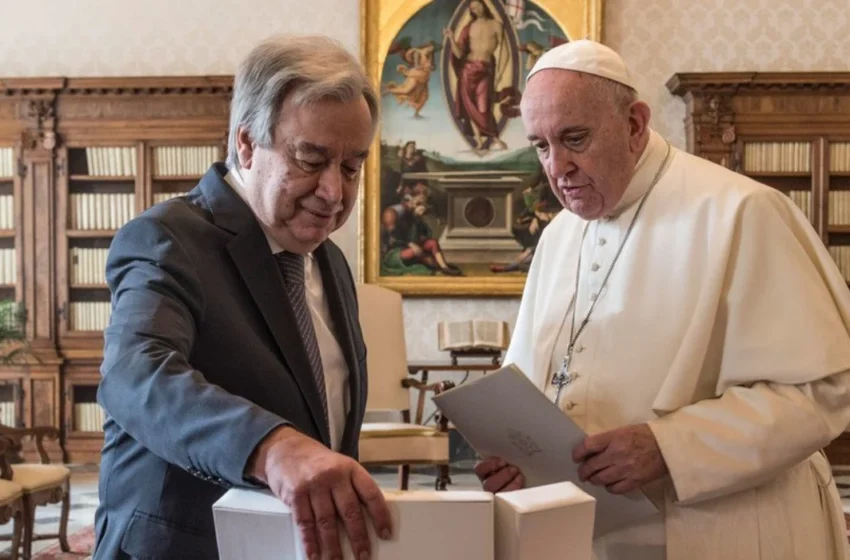 UN secretary-general pays tribute to late Pope Francis