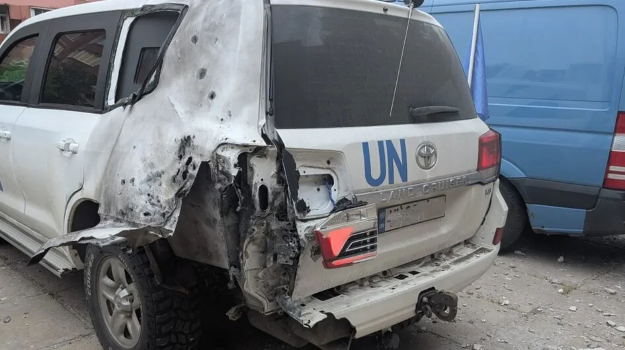 Russia accused of targeted drone attack on UN humanitarian convoy